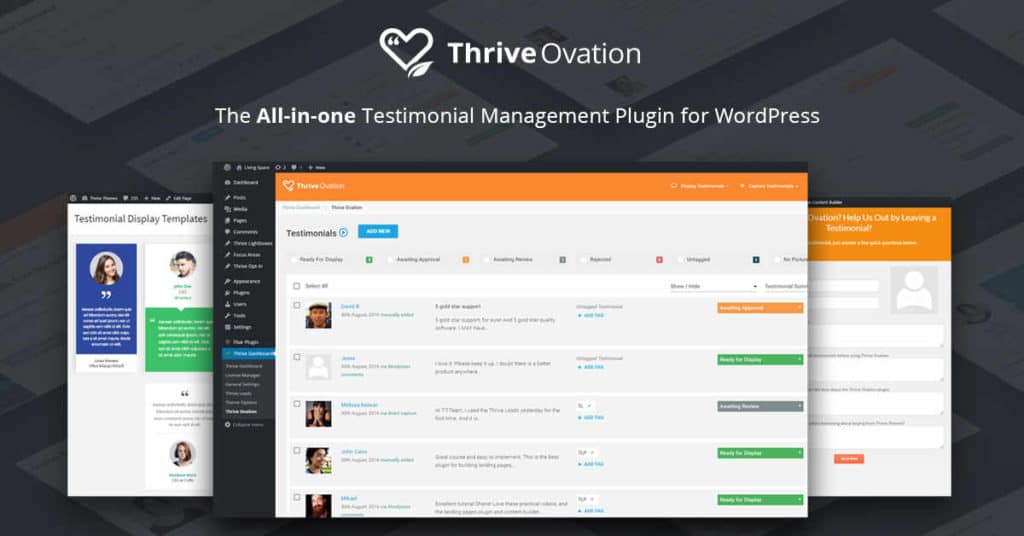 Get Testimonials With Thrive Ovation